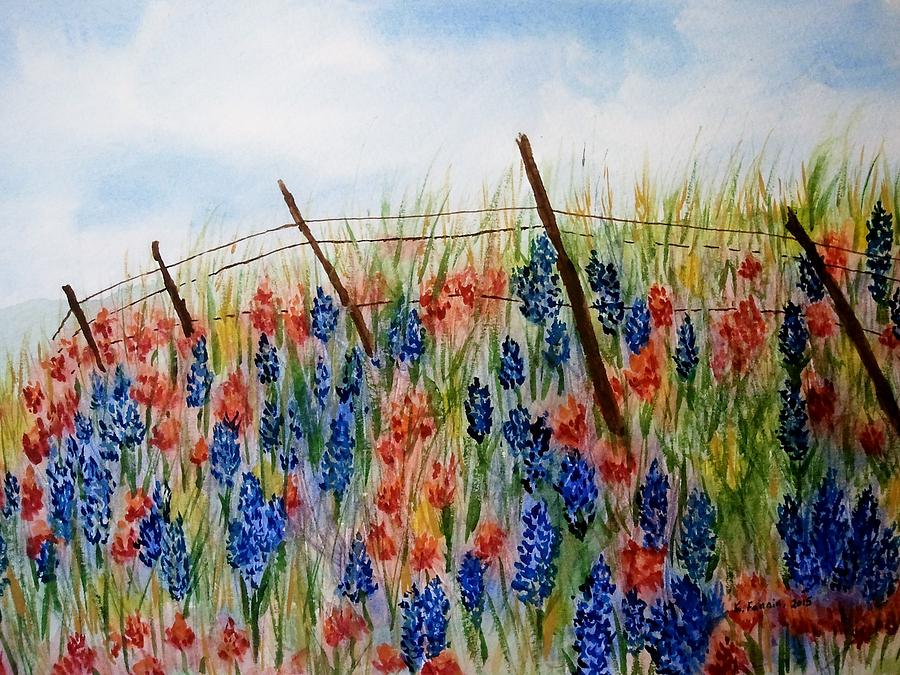 Hill Country Painting by B Kathleen Fannin