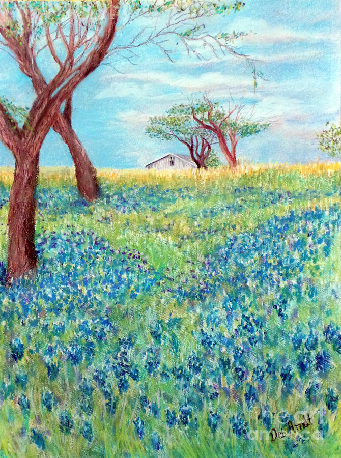 Hill Country Painting by Deb Arndt