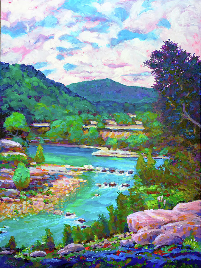 Hill Country River Painting