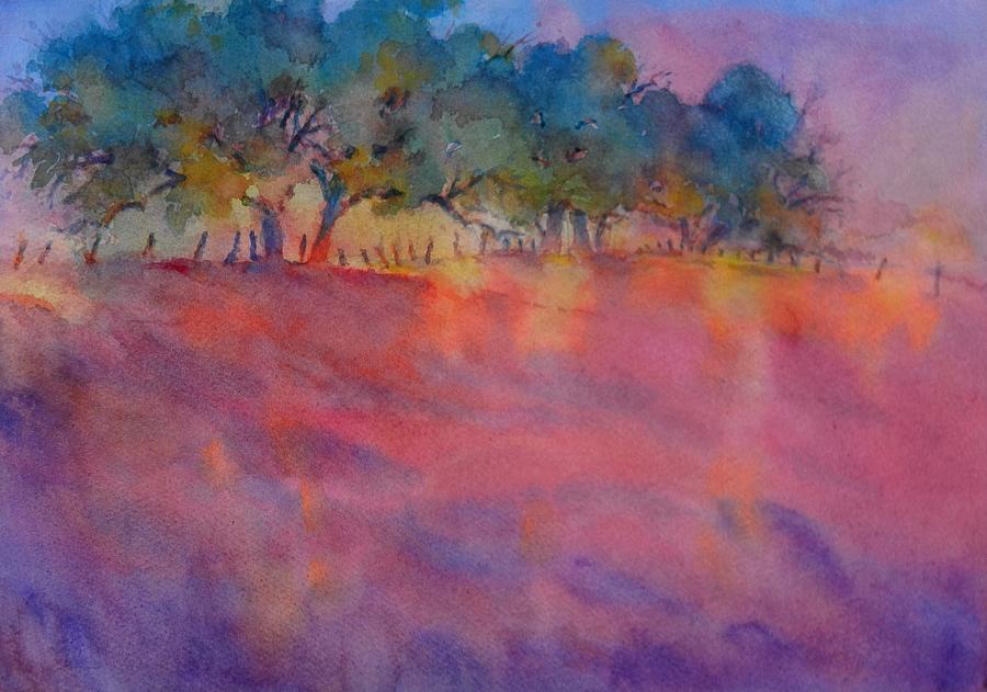 Sunset Painting - Hill Country Sunset, No. 1 by Virgil Carter