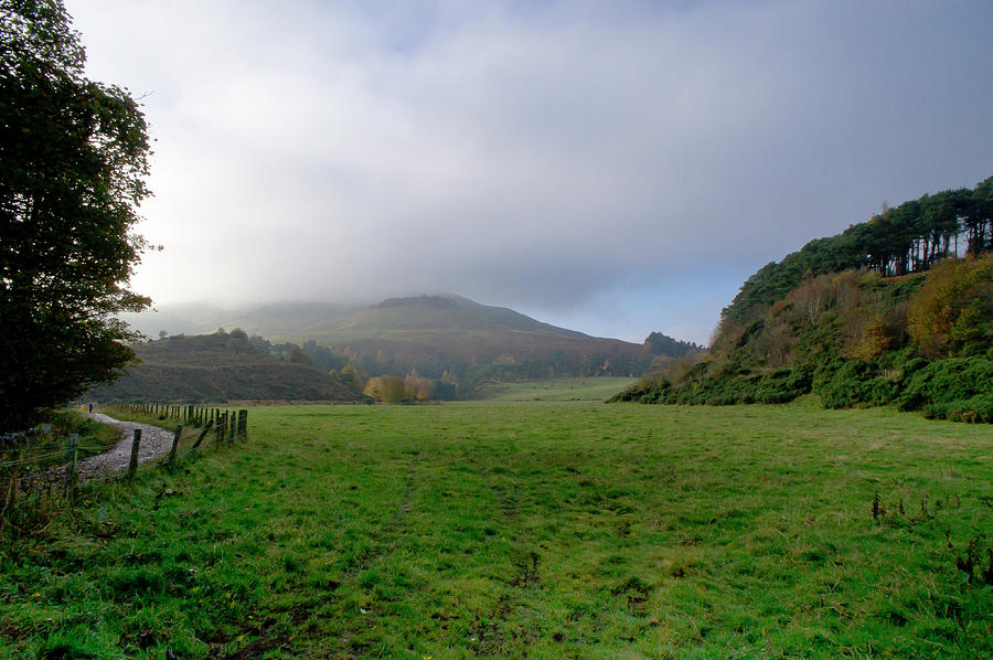 Hill tops in mist. Photograph by Elena Perelman