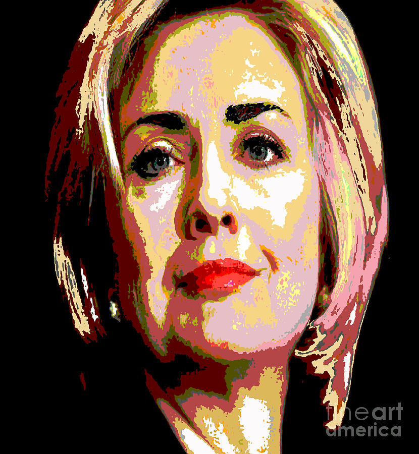 Hillary Painting by Saundra Myles