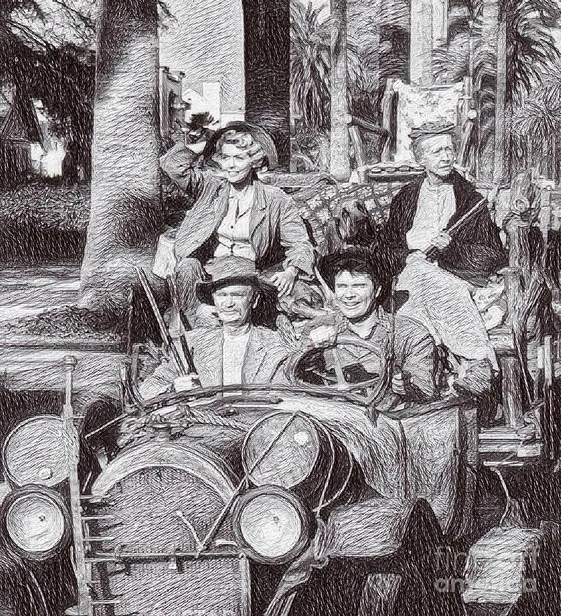 Hillbillies Drawing Drawing by Pd Pixels