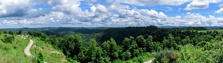 Hills and Clouds Photograph by Lester Plank