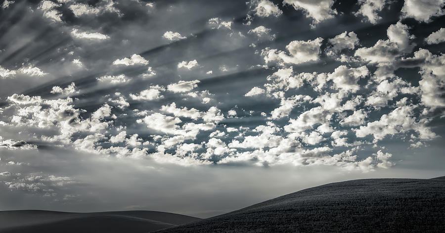 Summer Photograph - Hills and Sky by Don Schwartz