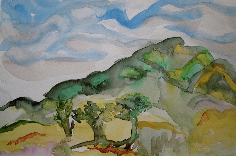 Hills and Trees Painting by Beverley Harper Tinsley