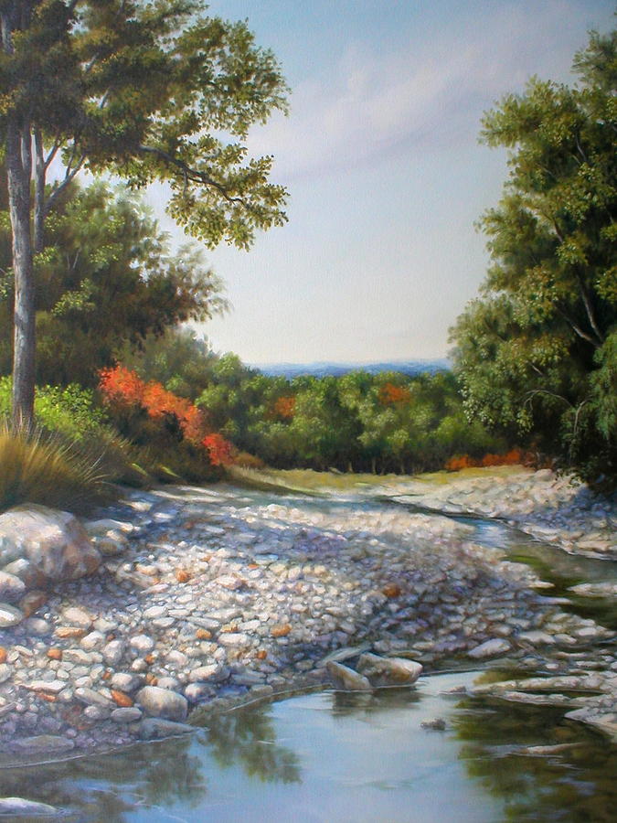 Landscape Painting - Hills in Summer by Shelley Henderson
