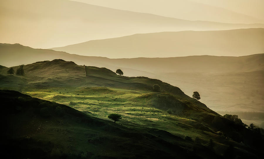 Hills of Lake District in the UK Photograph by Jaroslaw Blaminsky