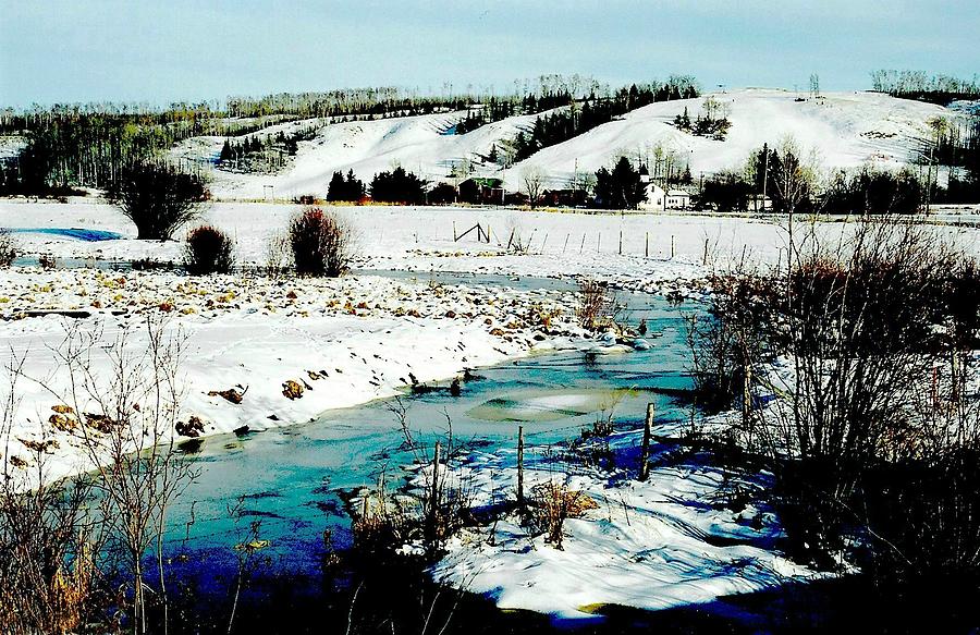 Winter Photograph - Hills of Tawatinaw by Shirley Sirois