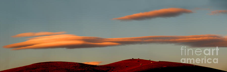 Hills Under the Sunset Clouds of Sonoma County California Photograph by Wernher Krutein