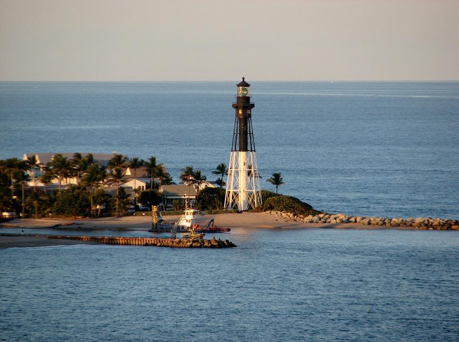 Hillsboro Lighthouse in Florida Photograph by Corinne Carroll