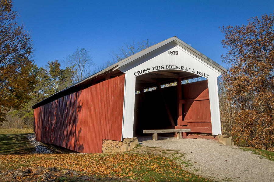 Hillsdale/Possum Bottom/Jacksons Ford covered bridge Photograph by Jack R Perry