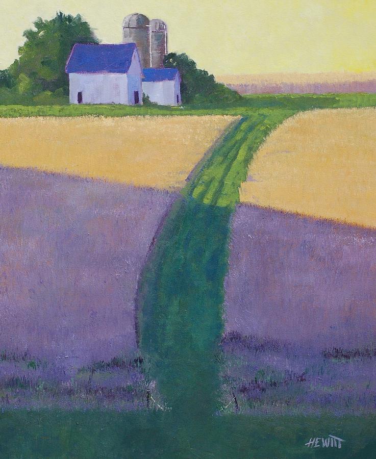 Farm Painting - Hillside Farm by Philip Hewitt