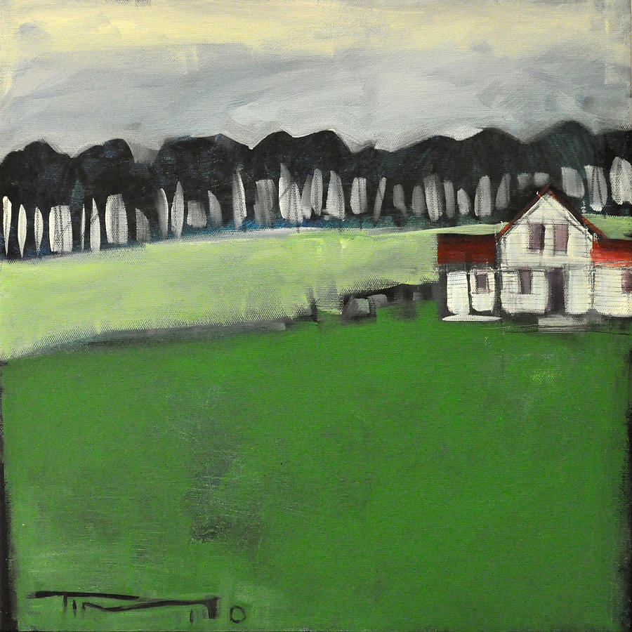 Hillside Homestead Painting by Tim Nyberg