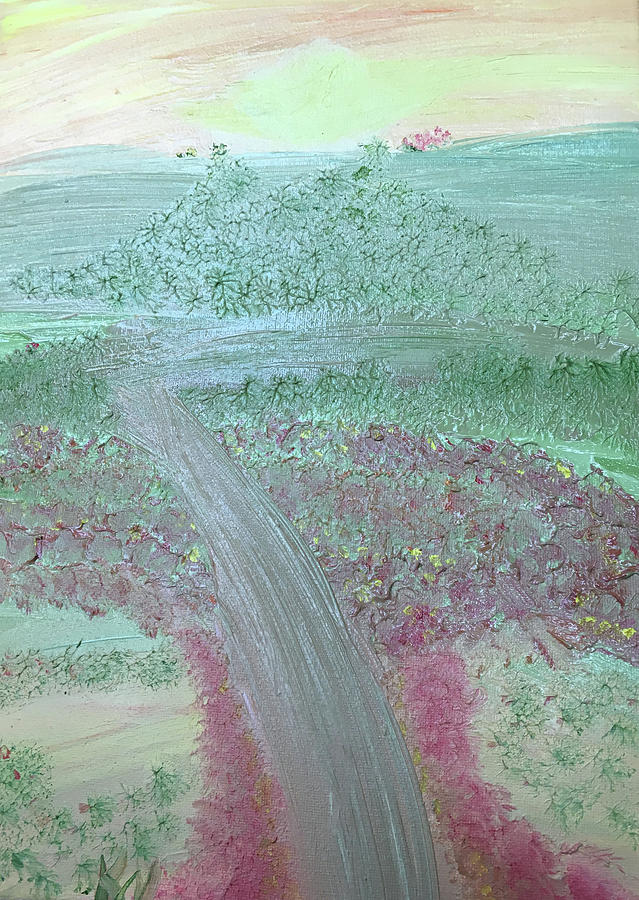 Hillside Painting by Karen Nicholson