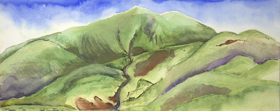 Hillside Panorama Painting by Kathleen Barnes