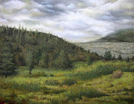 Nature Painting - Hillside by Timothy Henneberry