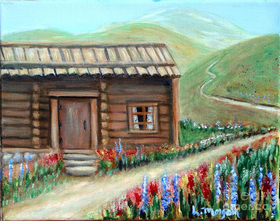 Hilltop Homestead Painting by Laurie Morgan