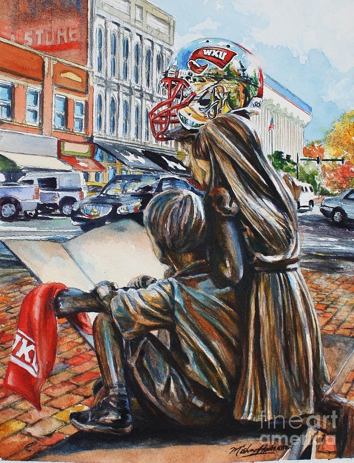 Hilltopper Fans In Fountain Square Painting