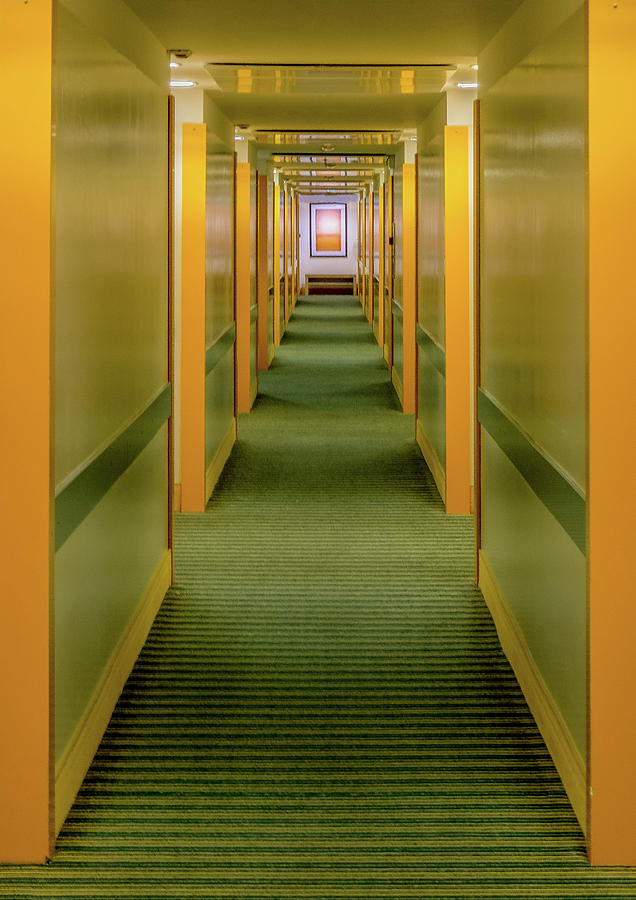 Hilton Photograph - Down the Hallway by Georgette Grossman