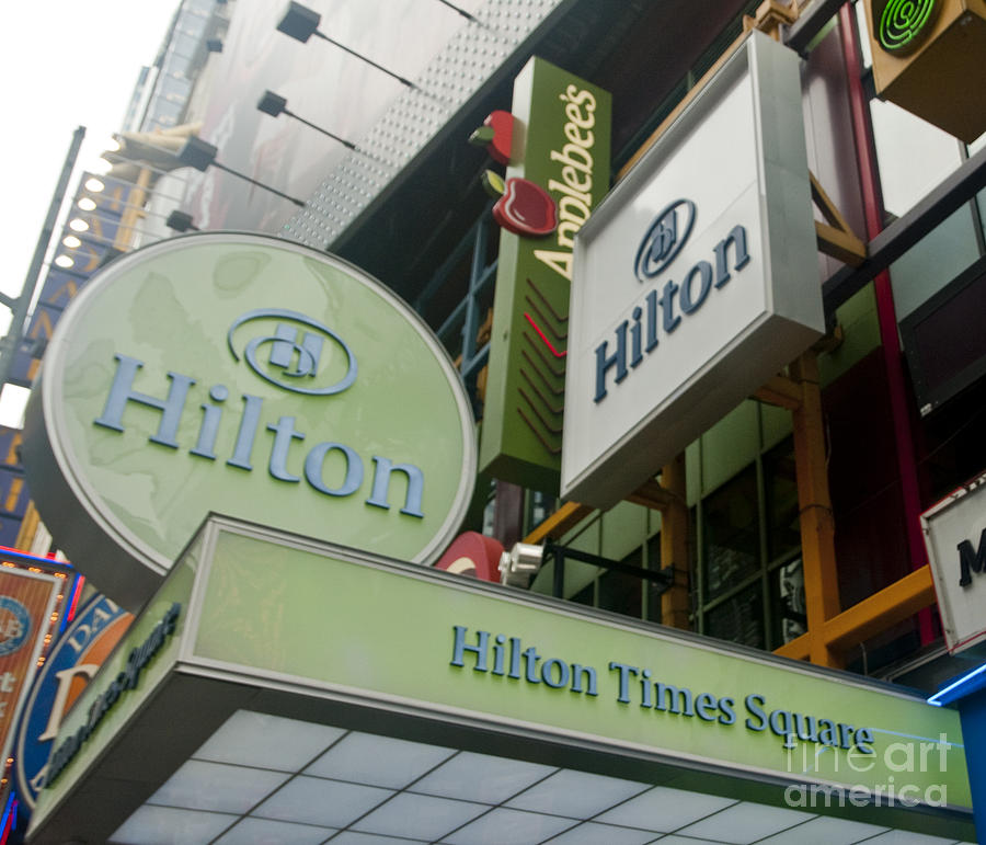 Hilton Times Square New York City Photograph by David Oppenheimer