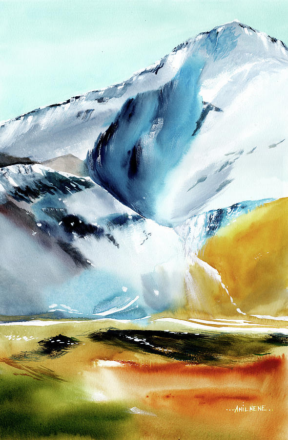 Himalaya 5 Painting by Anil Nene