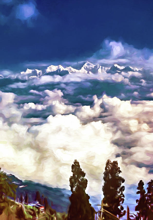 Himalaya - Paint 2 Photograph by Steve Harrington