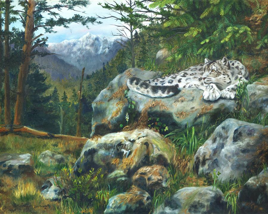 Wildlife Painting - Himalayan Dreaming On Such A Summers Day by Lori Brackett