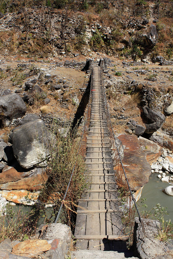 Himalayan Foot Bridge Photograph by Aidan Moran