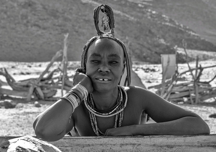 Portrait Photograph - Himba Portrait 2 by Rand Ningali
