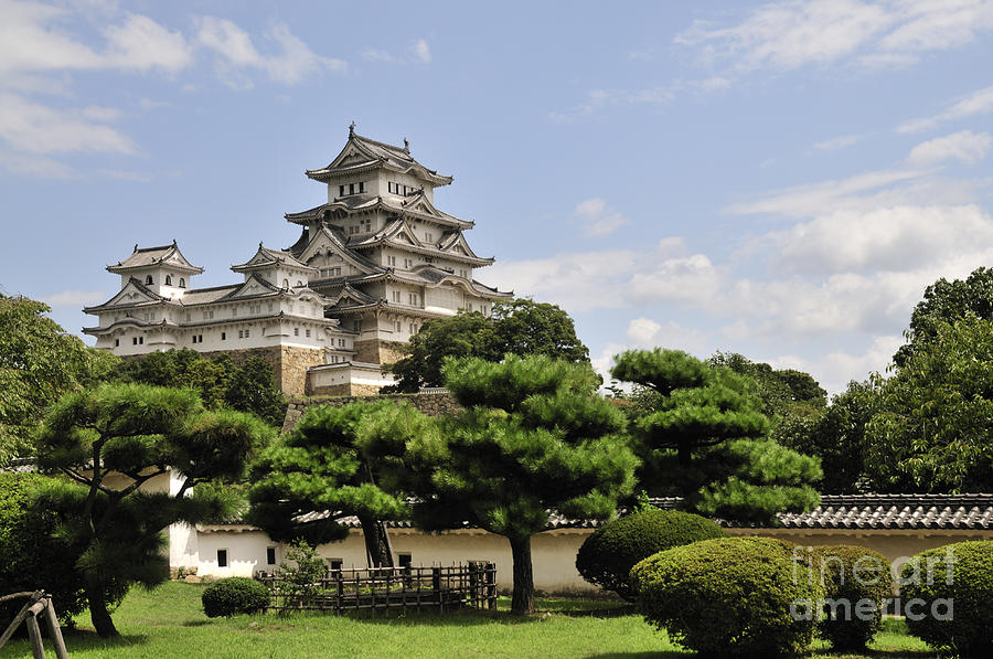 Castle Photograph - Himeji Castle and Gardens Japan by Andy Smy
