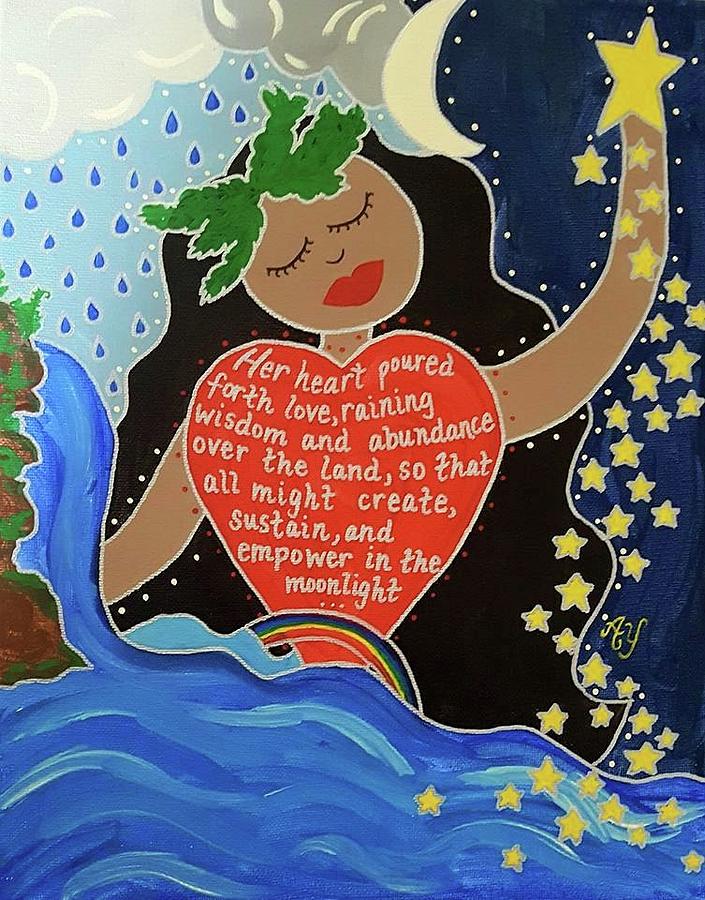Holy Painting - Hina by Angela Yarber Holy Painting - Hina by Angela Yarber