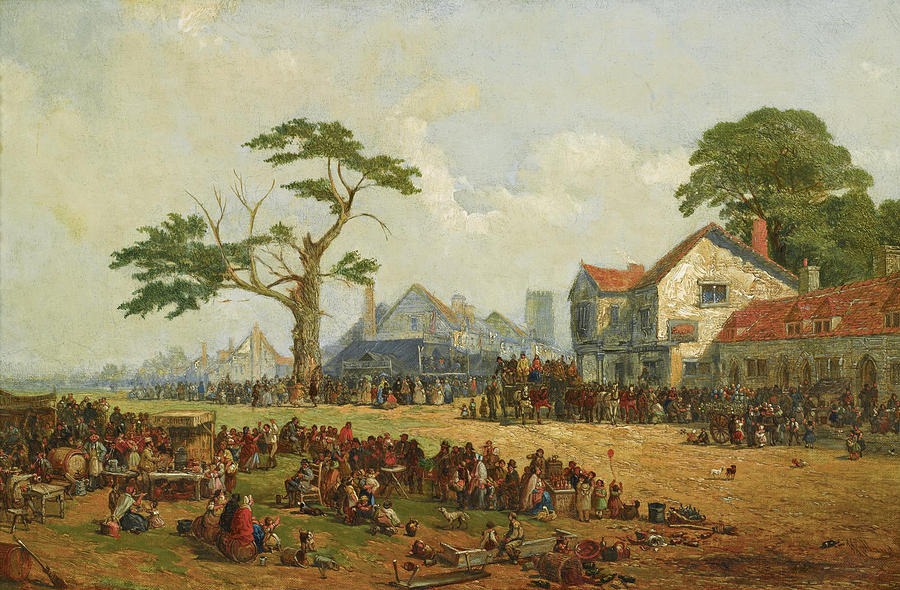 Hinckley Fair Painting by James Holland