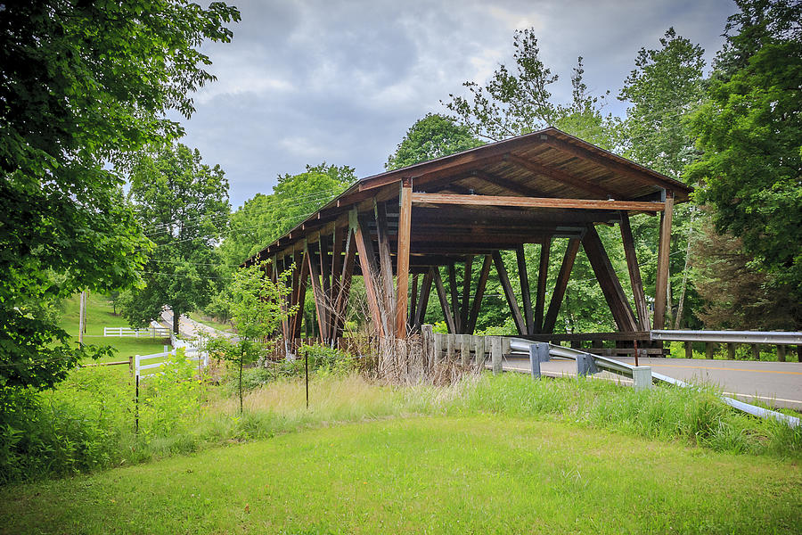 Hindman Memorial Covered Bridge Photograph by Jack R Perry