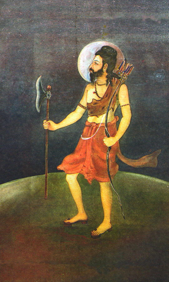 Hindu Avatar Parshuram, Online Artwork Painting by Jagannath