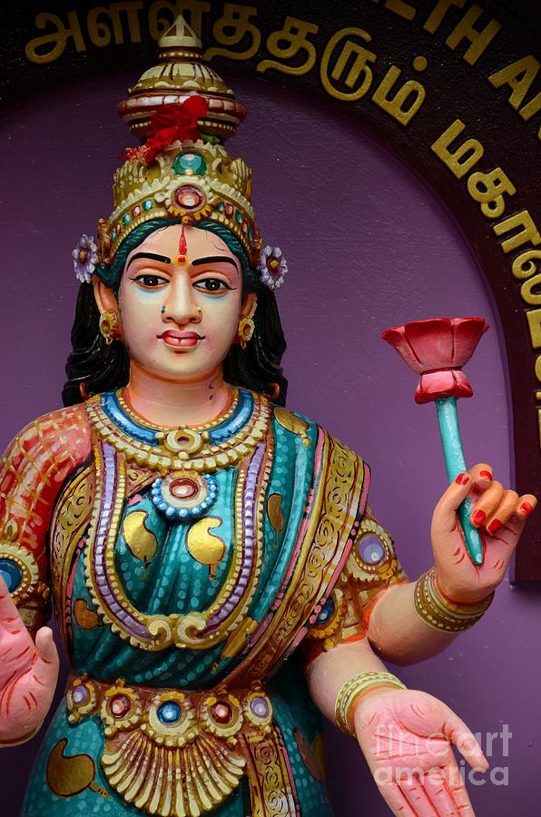Hindu Goddess deity of wealth fortune and prosperity Lakshmi Photograph by Imran Ahmed