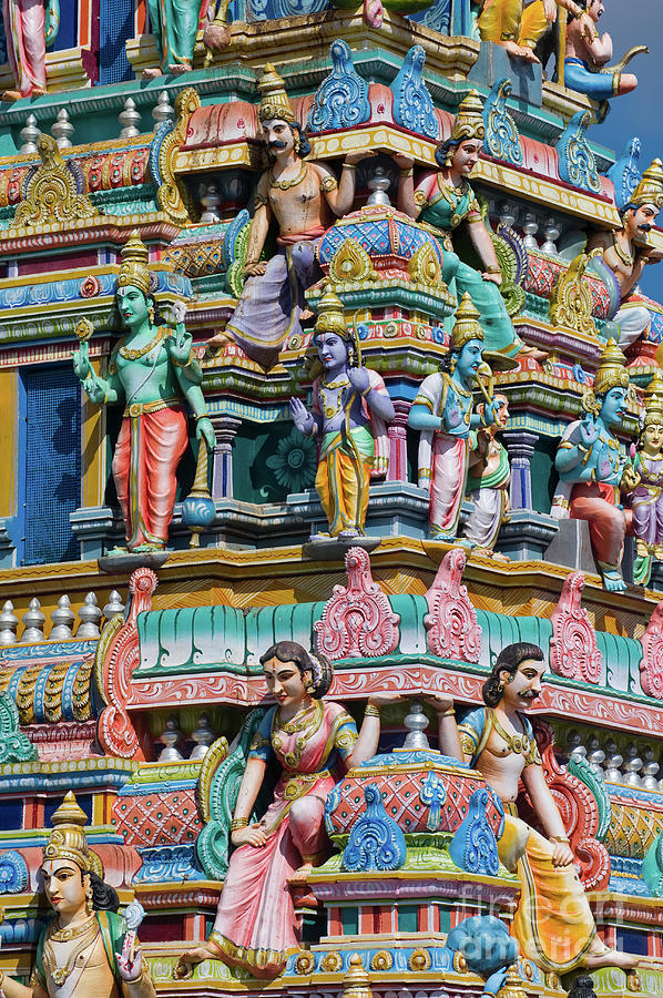 Hindu Temple Gopuram Photograph by Tim Gainey