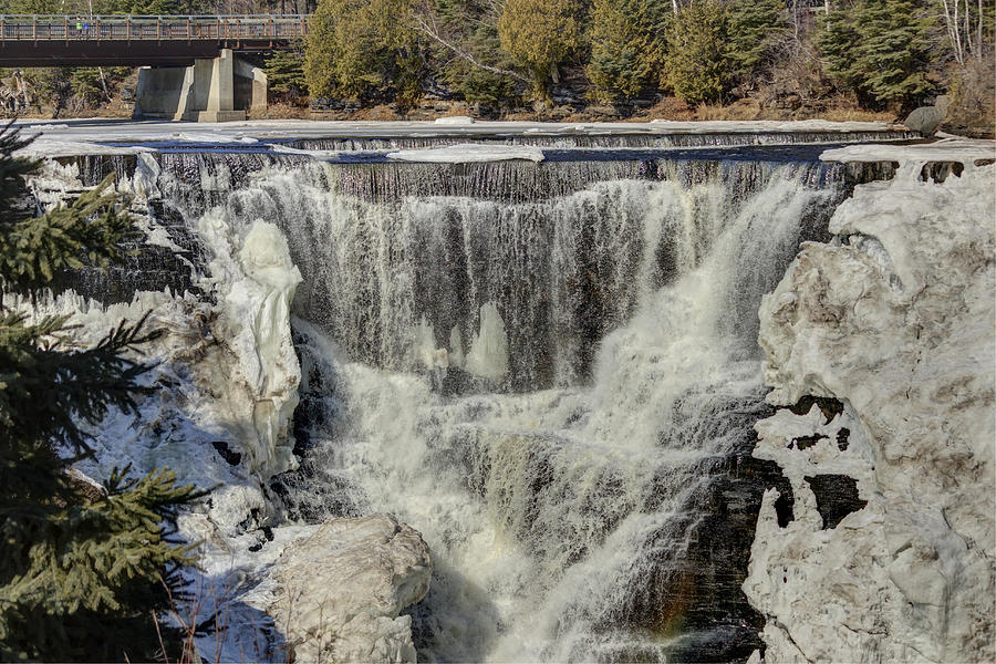Kakabeka Falls Photograph - Hint of a Rainbow by Linda Ryma Kakabeka Falls Photograph - Hint of a Rainbow by Linda Ryma
