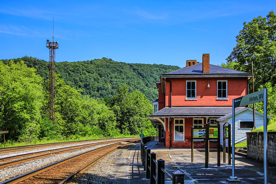 Train Photograph - Hinton West Virginia Depot by Dale R Carlson