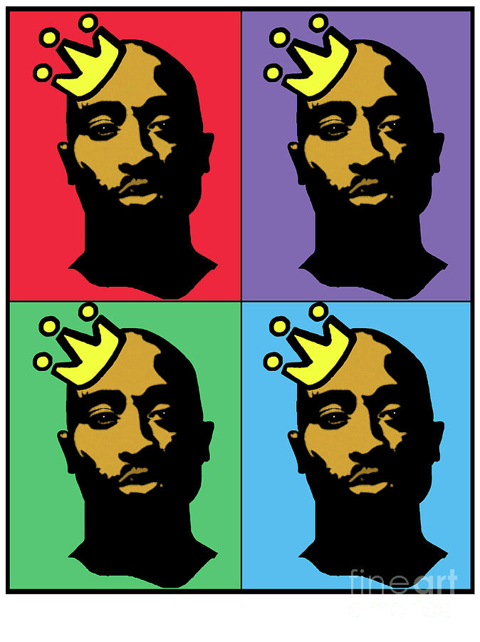 Hip Hop Icons Tupac Shakur Digital Art
