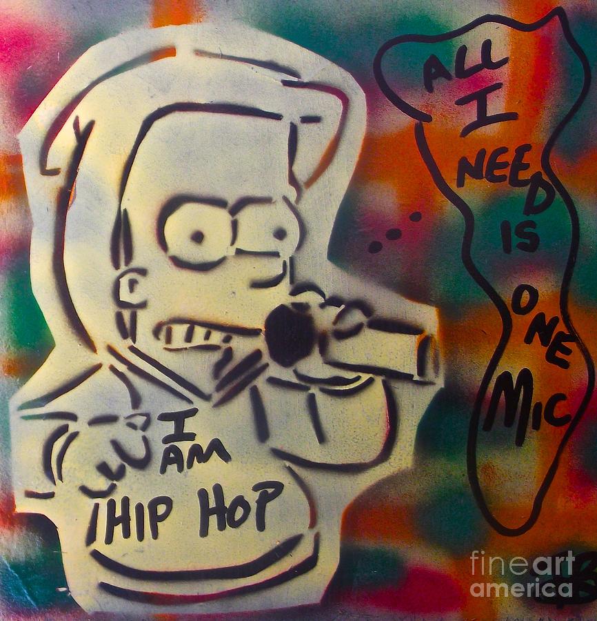 Hip Hop Rasta Bart Painting by Tony B Conscious