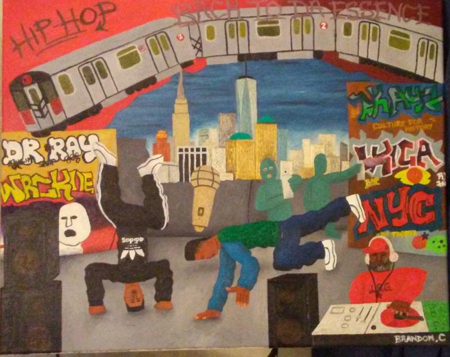 Hip-hop Stylin'picture Painting by Brandon Crawford