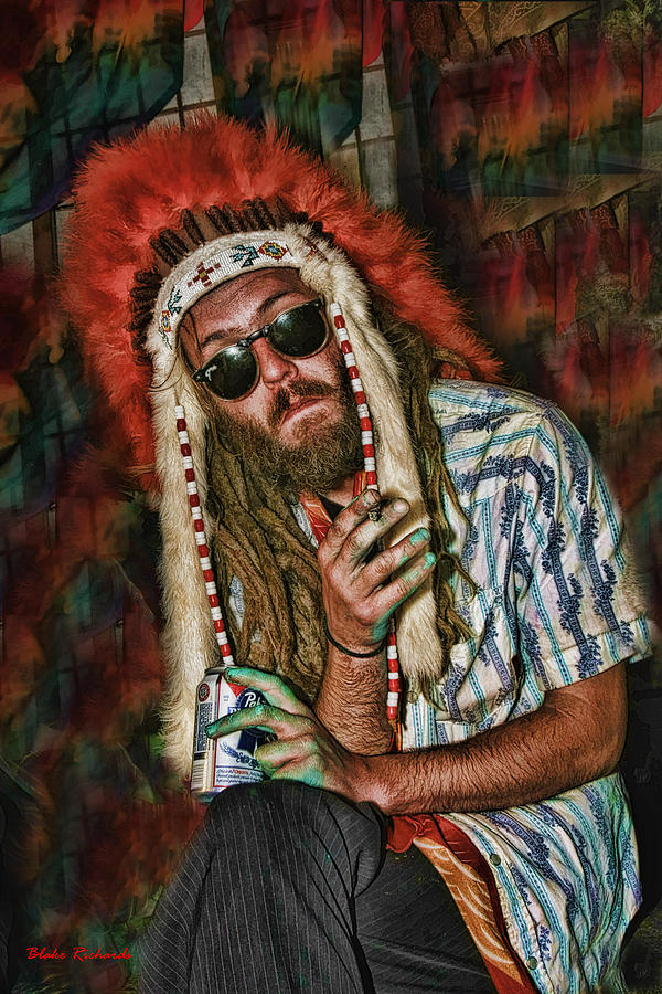 Hippy Indian Photograph by Blake Richards