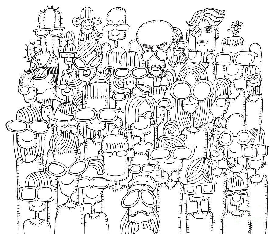 doodles of people