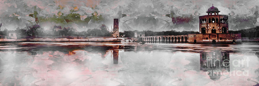 Hiran Minar in Pakistan Painting by Gull G