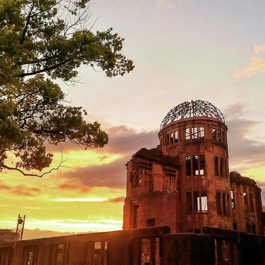 Sunset Photograph - Hiroshima Atomic Bomb Doom After Rain by Nori Strong