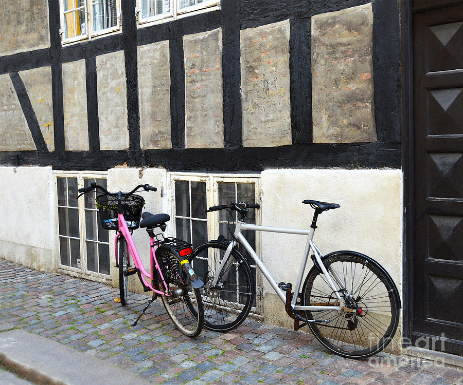 His And Hers Bicycles In Copenhagen Photograph