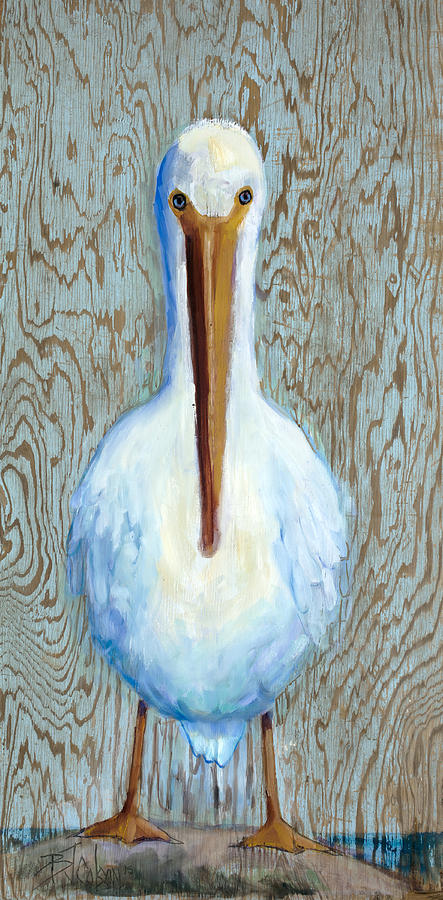His Beak Can Hold More Than His Belly Can Painting by Billie Colson