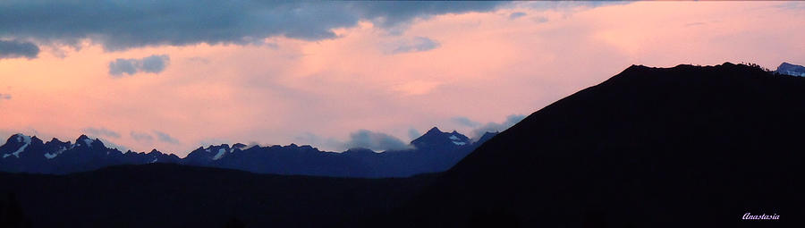His Excellency on the Clouds Cuzco Cordillera Beneath Shell Pink Dawn Photograph by Anastasia Savage Ealy