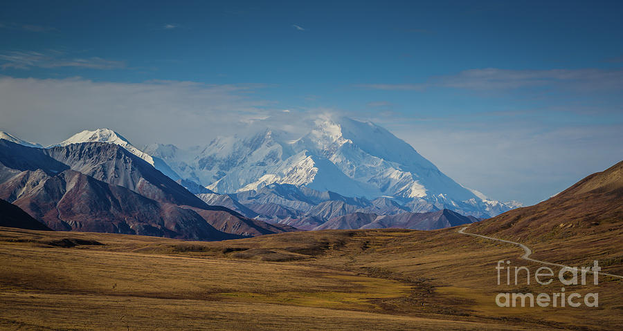 Fall Photograph - His Majesty Mt Denali by Eva Lechner